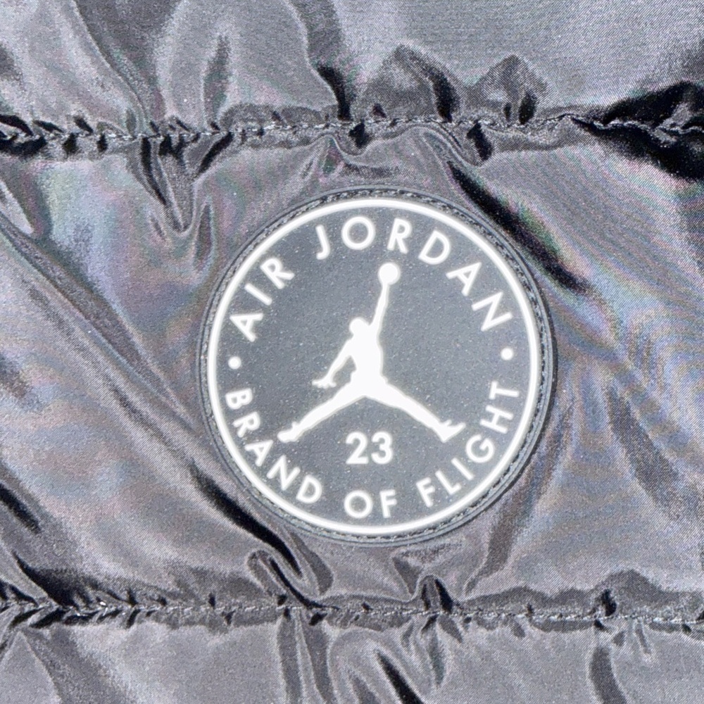 Jordan Black and Red Hooded Vest with White Sleeves - Picture 8 of 11